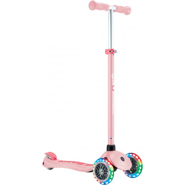 Globber Scooter Primo Plus Lights Pastel Pink (442-710-4)