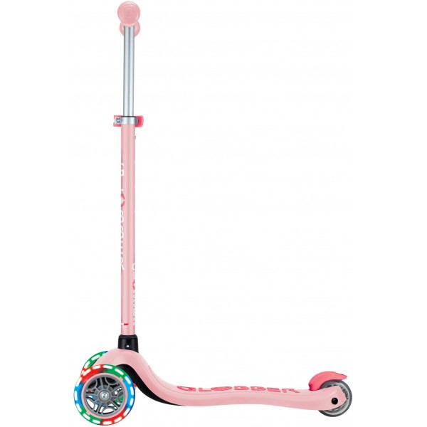 Globber Scooter Primo Plus Lights Pastel Pink (442-710-4)