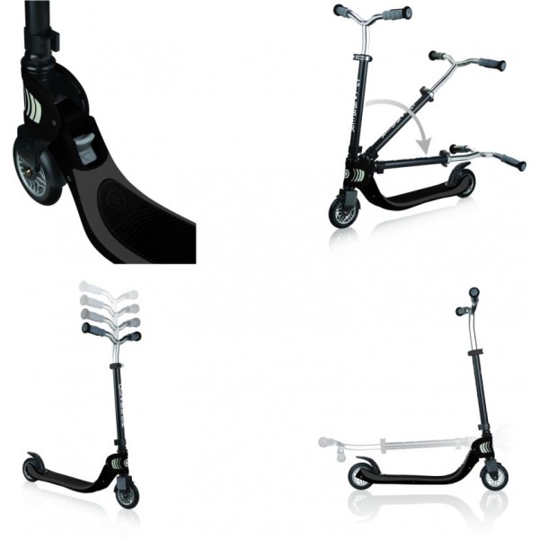 Scooter Πατίνι Globber Foldable Flow 125 Black-Grey (473-120)