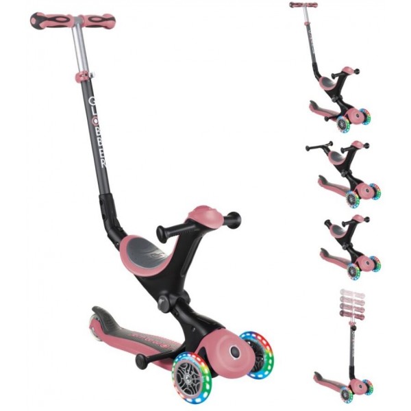 Globber Scooter Go.Up Deluxe Fantasy Lights Pastel Deep Pink (646-210)