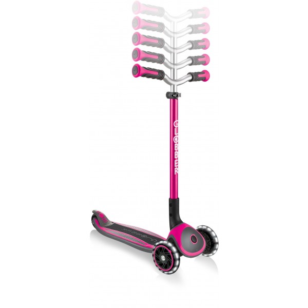 Scooter Πατίνι Globber Elite Master Lights Pink (662-110)