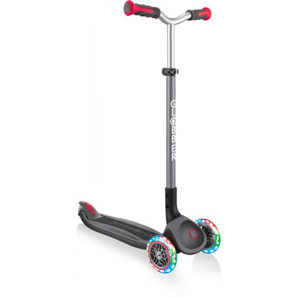 Scooter Πατίνι Globber Elite Master Lights Black-Red (662-120)