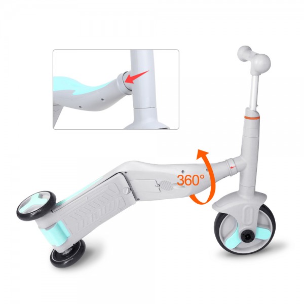 Scooter Πατίνι G&C FUN  3 σε 1 Πολυμορφικό Γκρι/Γαλάζιο HD868BL